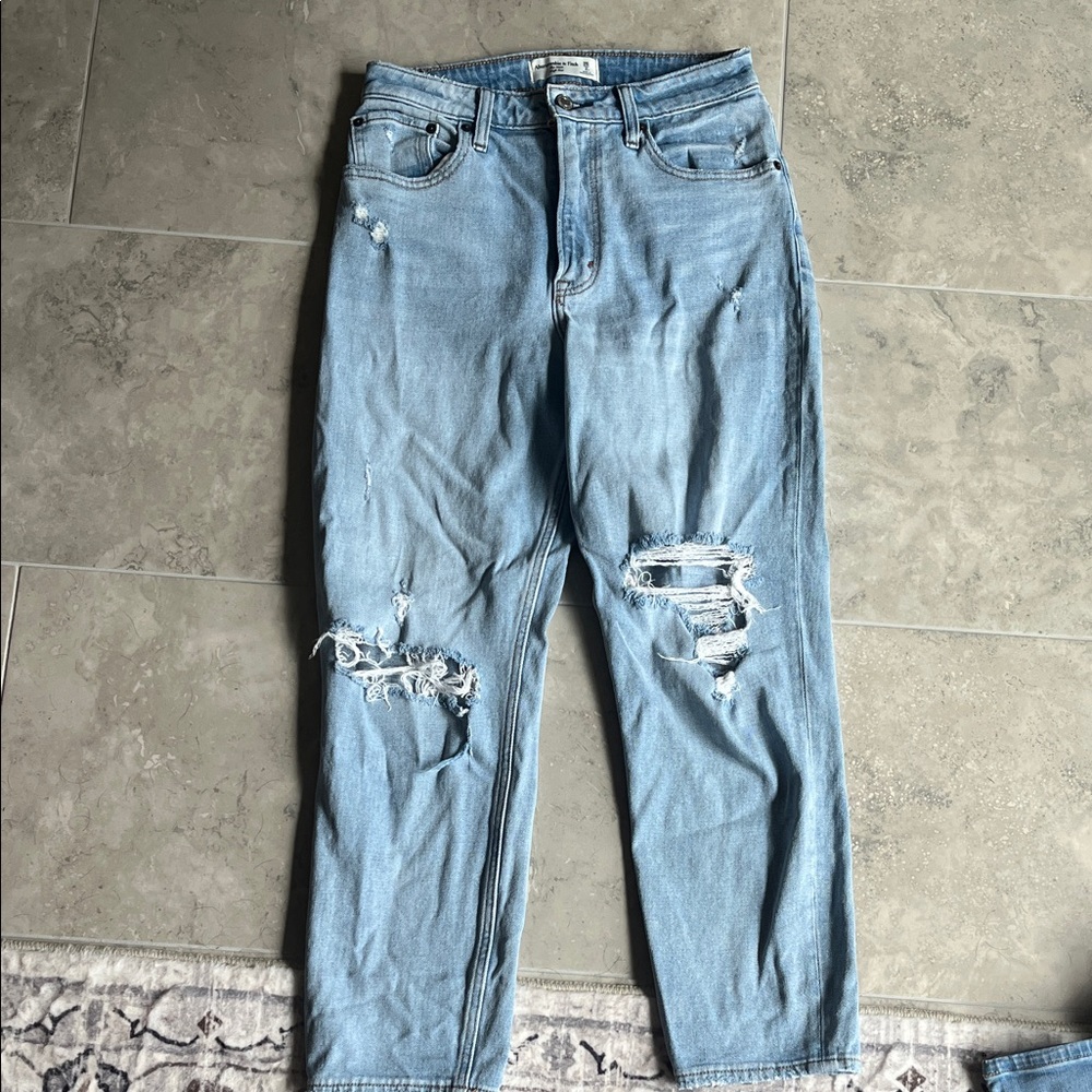 Abercrombie & Fitch Light Blue Curve Love Jeans